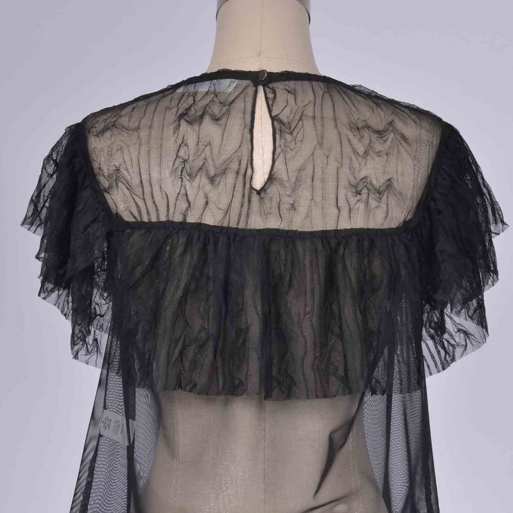 MESH RUFFLE TOP - Picture 2 of 2